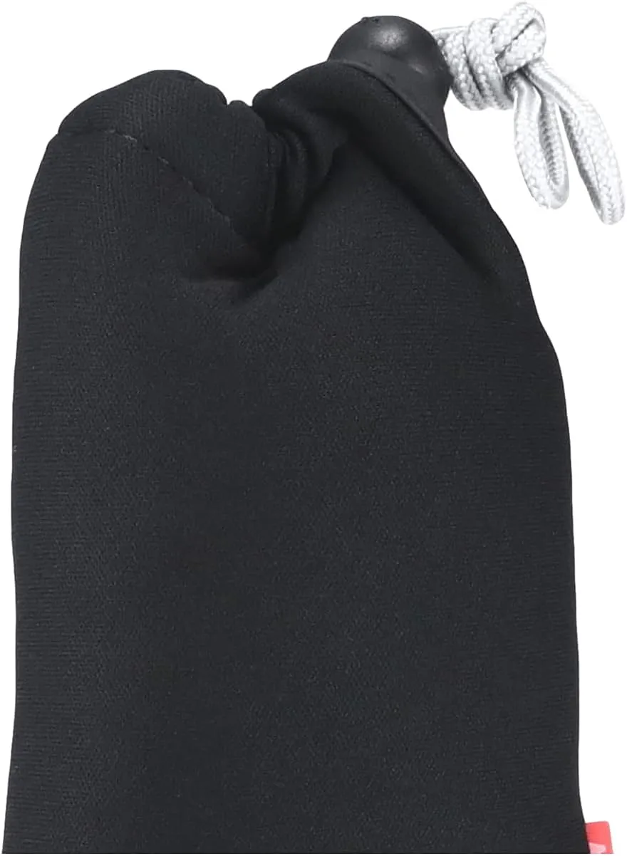 ハクバ Hakuba KCS-37S Camera Pouch, Soft Cushion Pouch, Small, Black, Camera Case, Drawstring Gadget Case, Inner Pouch, Digital Camera