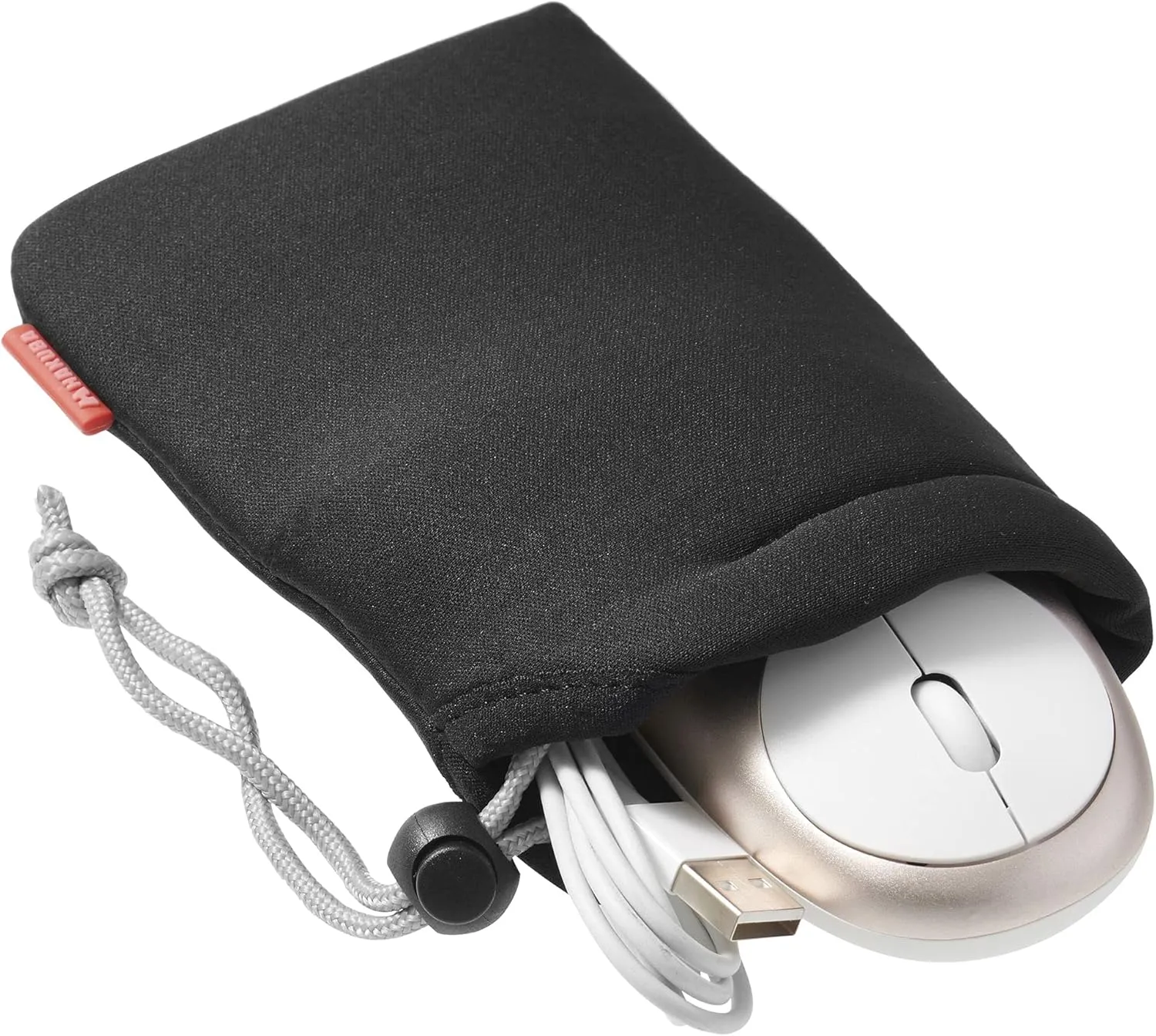 ハクバ Hakuba KCS-37S Camera Pouch, Soft Cushion Pouch, Small, Black, Camera Case, Drawstring Gadget Case, Inner Pouch, Digital Camera