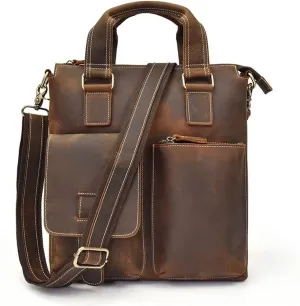 1 Piece Retro Men's Casual Handbag Shoulder Diagonal Bag Business Travel Briefcase