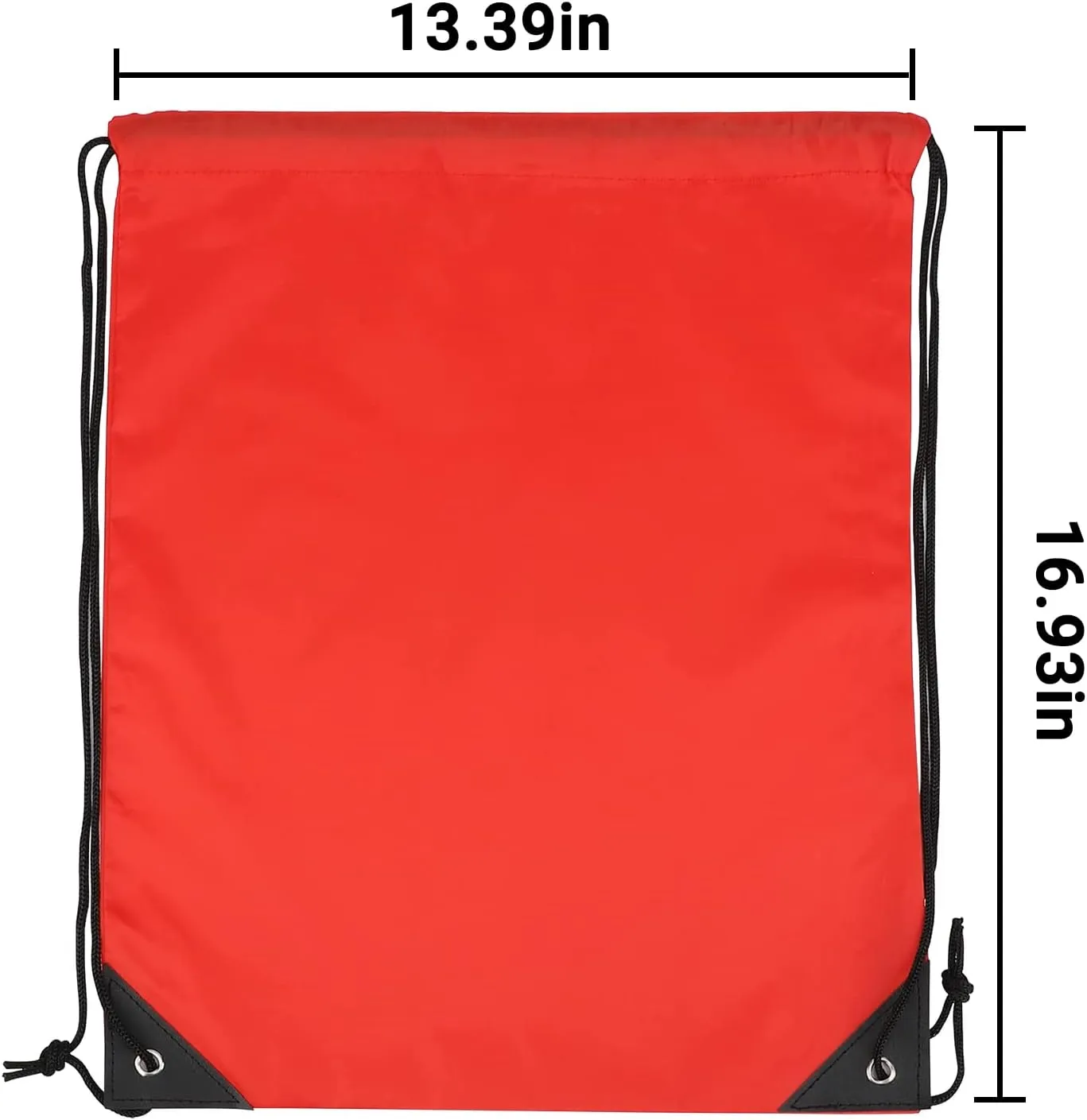 12 Pieces Red Drawstring Bags, 13x17 Inch Polyester Non-nylon Sport Cinch Bags, Bulk Draw String Backpack Sport Storage Bags for Men Women Gym Trip Party Favors Gift