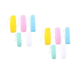 2sets Bubble Net Saver Pouch Exfoliating Net Handmade Storage Bag 5pcs*2
