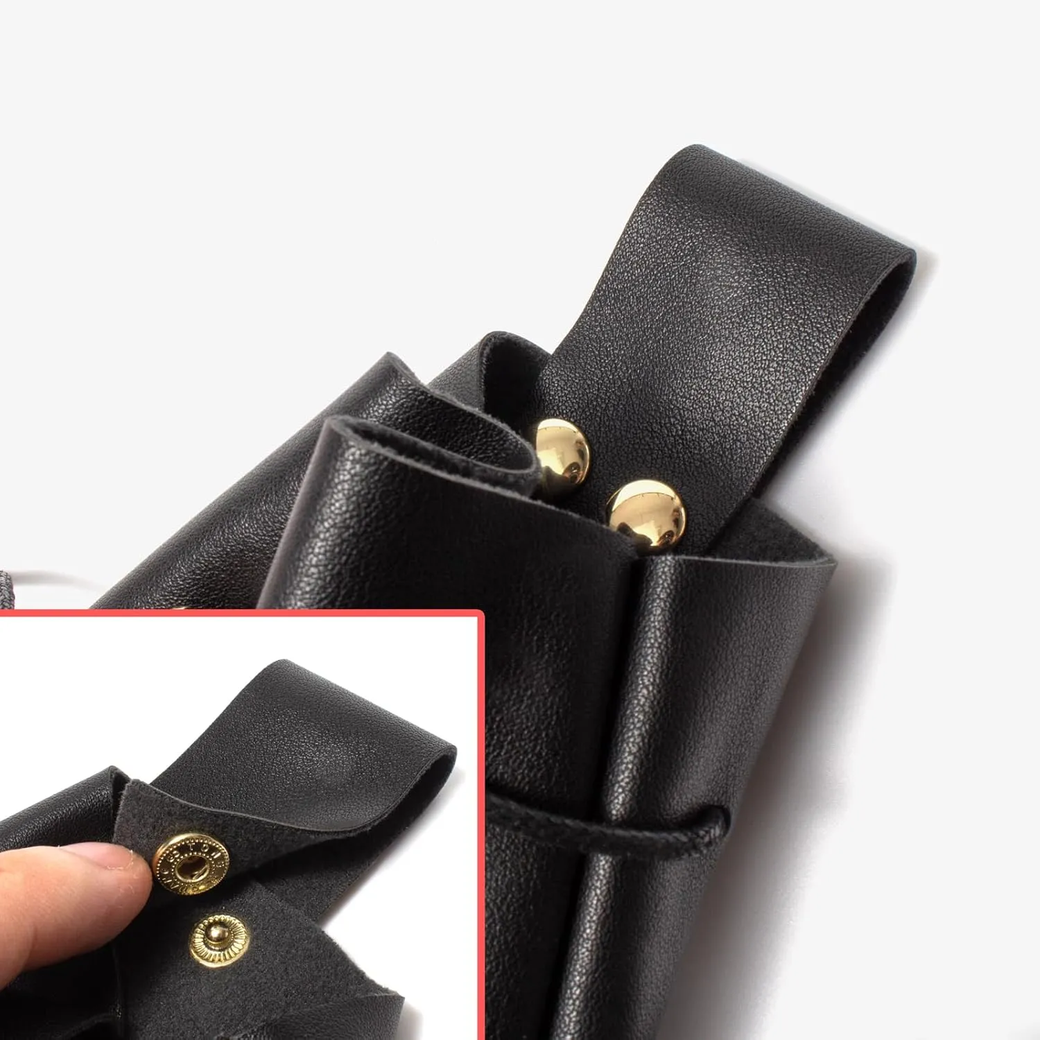 3 Pcs Halloween Renaissance Belt Pouch Coin Purse Phone Holder Skirt Hikes Medieval Viking Pirate Leather Belt Costume Sets (Black)