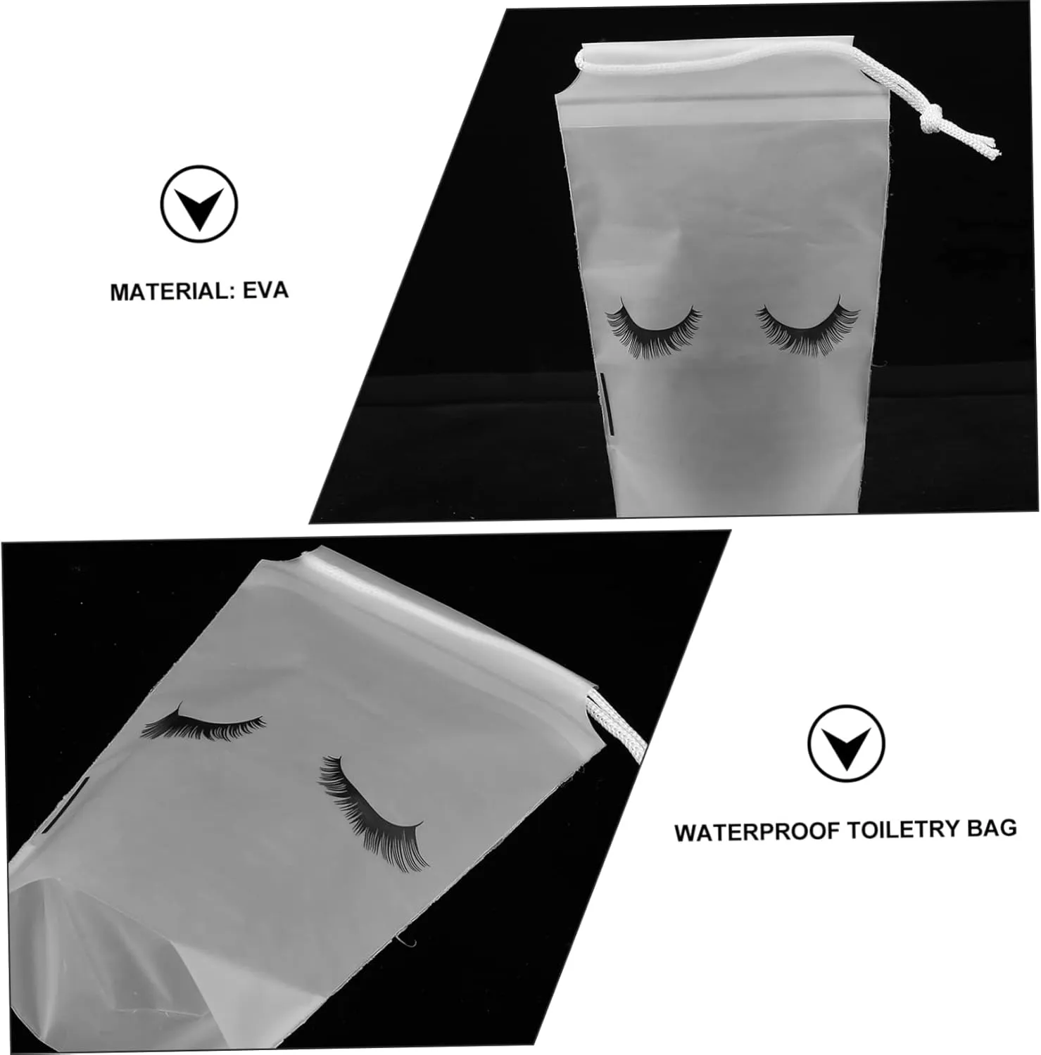 50pcs Beam Storage Bag Travel Toiletry Bag Lash Extension Pink Makeup Bag Lash Aftercare Kit Lash, As Shown, 20x15cm