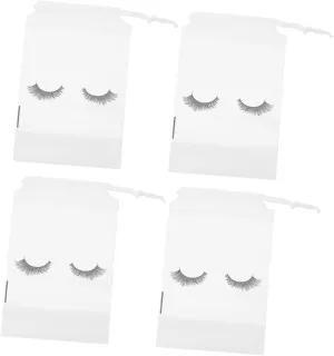 50pcs Beam Storage Bag Travel Toiletry Bag Lash Extension Pink Makeup Bag Lash Aftercare Kit Lash, As Shown, 20x15cm