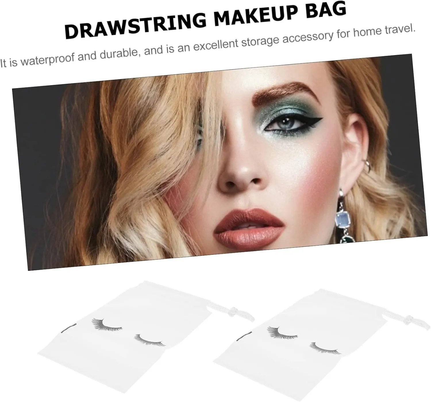 50pcs Beam Storage Bag Travel Toiletry Bag Lash Extension Pink Makeup Bag Lash Aftercare Kit Lash, As Shown, 20x15cm