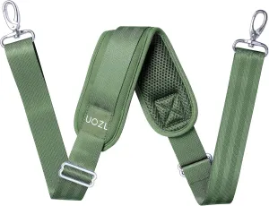 59 Inch Shoulder Straps, Soft with Ultra-Thick Fixed Shoulder Pad, Two Way Independently Adjustable Buckle Replacement Straps for Laptop Bag Messenger Bag Tool Bag Luggage,Green