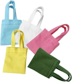 5pcs Miniature Doll Bags Canvas Bags for Dollhouse Decor Charming Accessories for Simulation Dolls Present for Dollhouse Enthusiasts