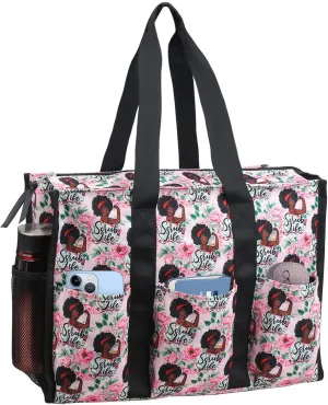 ABAMERICA Nurse Bags for Work: Multiple Pockets, Waterproof, Organizing Zip Top Clinical Bag for Nursing Students