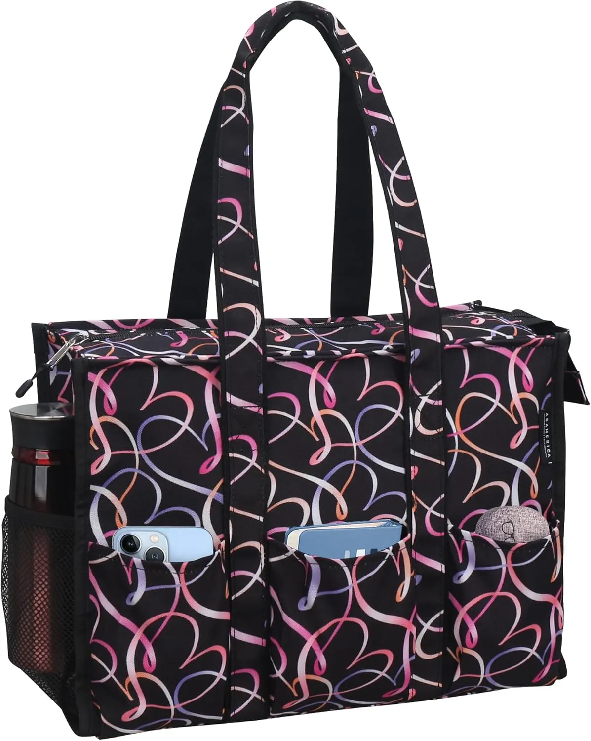 ABAMERICA Nurse Bags for Work: Multiple Pockets, Waterproof, Organizing Zip Top Clinical Bag for Nursing Students