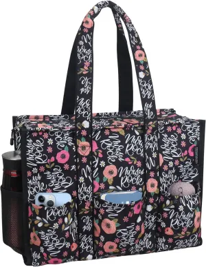 ABAMERICA Nurse Bags for Work: Multiple Pockets, Waterproof, Organizing Zip Top Clinical Bag for Nursing Students