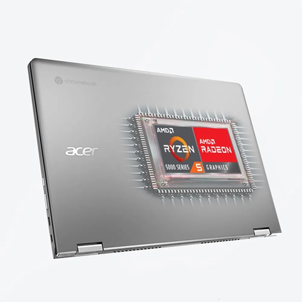 Acer Chromebook Spin 514 CP514-3HH-R6VK Laptop | AMD Ryzen 5 5625C | 14" FHD IPS Touch Display | 8GB LPDDR4X | 128GB eMMC | Wi-Fi 6 | FHD Webcam | HDMI Port | Backlit Keyboard | Chrome OS | Sleeve