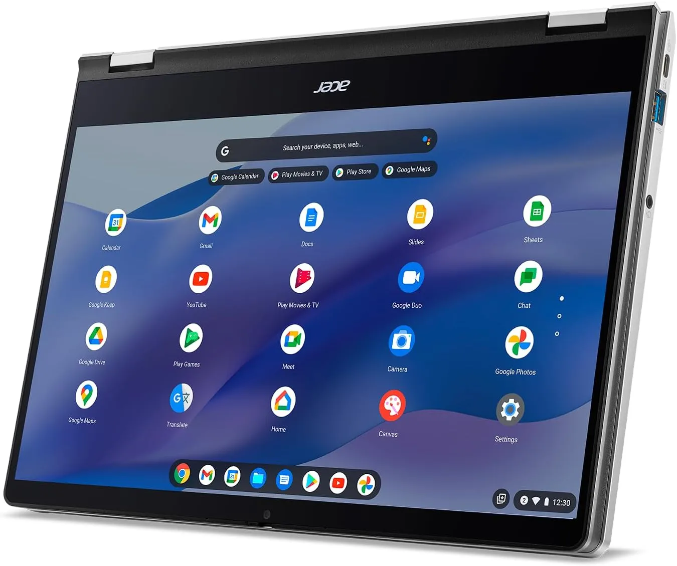 Acer Chromebook Spin 514 CP514-3HH-R6VK Laptop | AMD Ryzen 5 5625C | 14" FHD IPS Touch Display | 8GB LPDDR4X | 128GB eMMC | Wi-Fi 6 | FHD Webcam | HDMI Port | Backlit Keyboard | Chrome OS | Sleeve