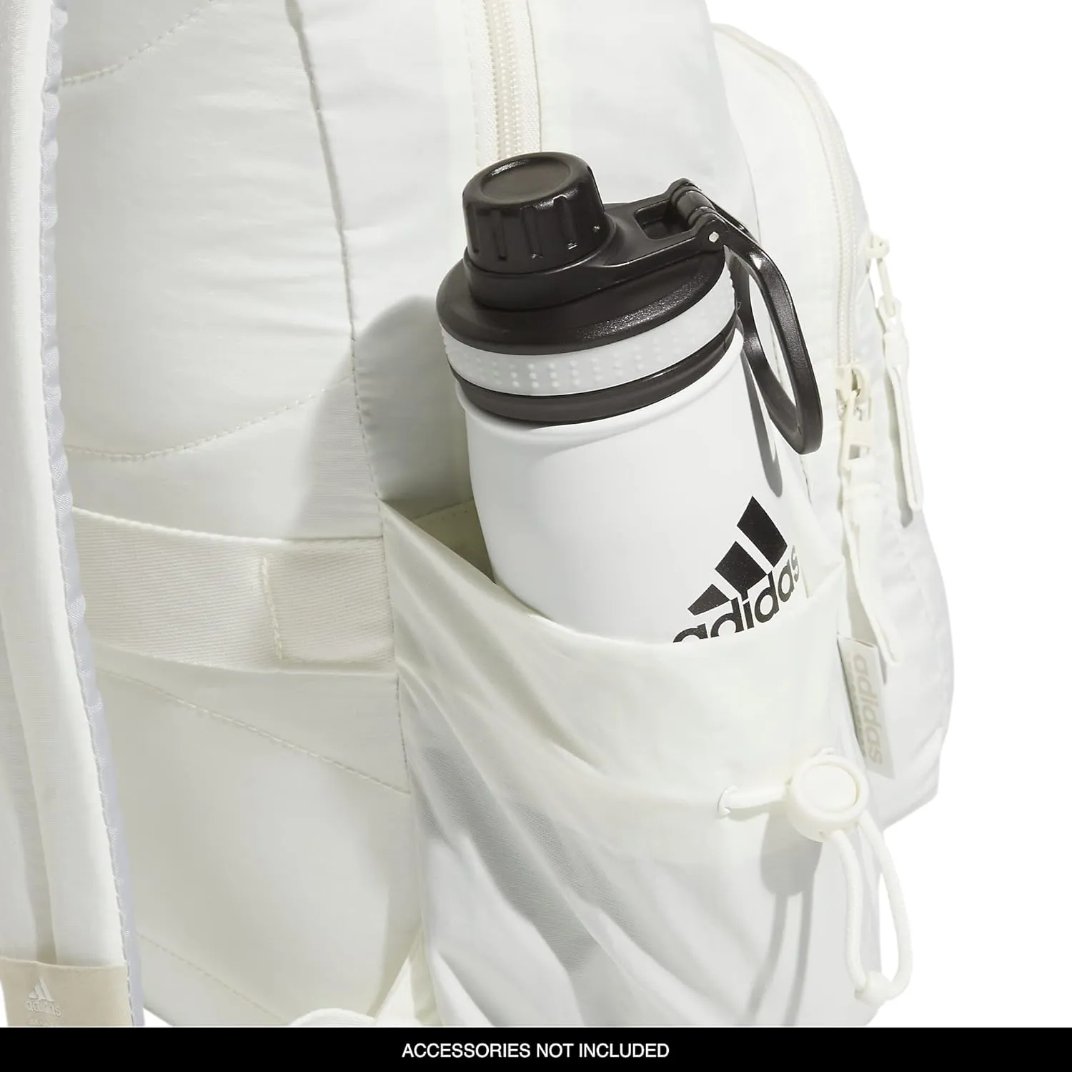 adidas Weekender Backpack (19L) Small Fashion Lightweight Durable Travel Bag, Off White, One Size