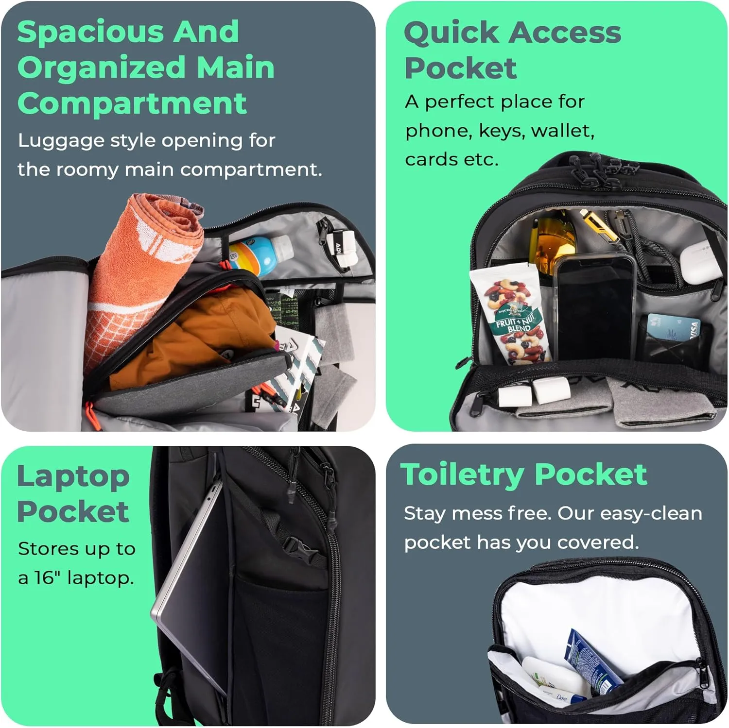 ADV Tennis Backpack V2 and Pickleball Backpack V2 - Tennis Bag and Pickleball Bag, Modern & Functional Design, Cooler, Shoe Compartment, and Unmatched Organization for Men and Women