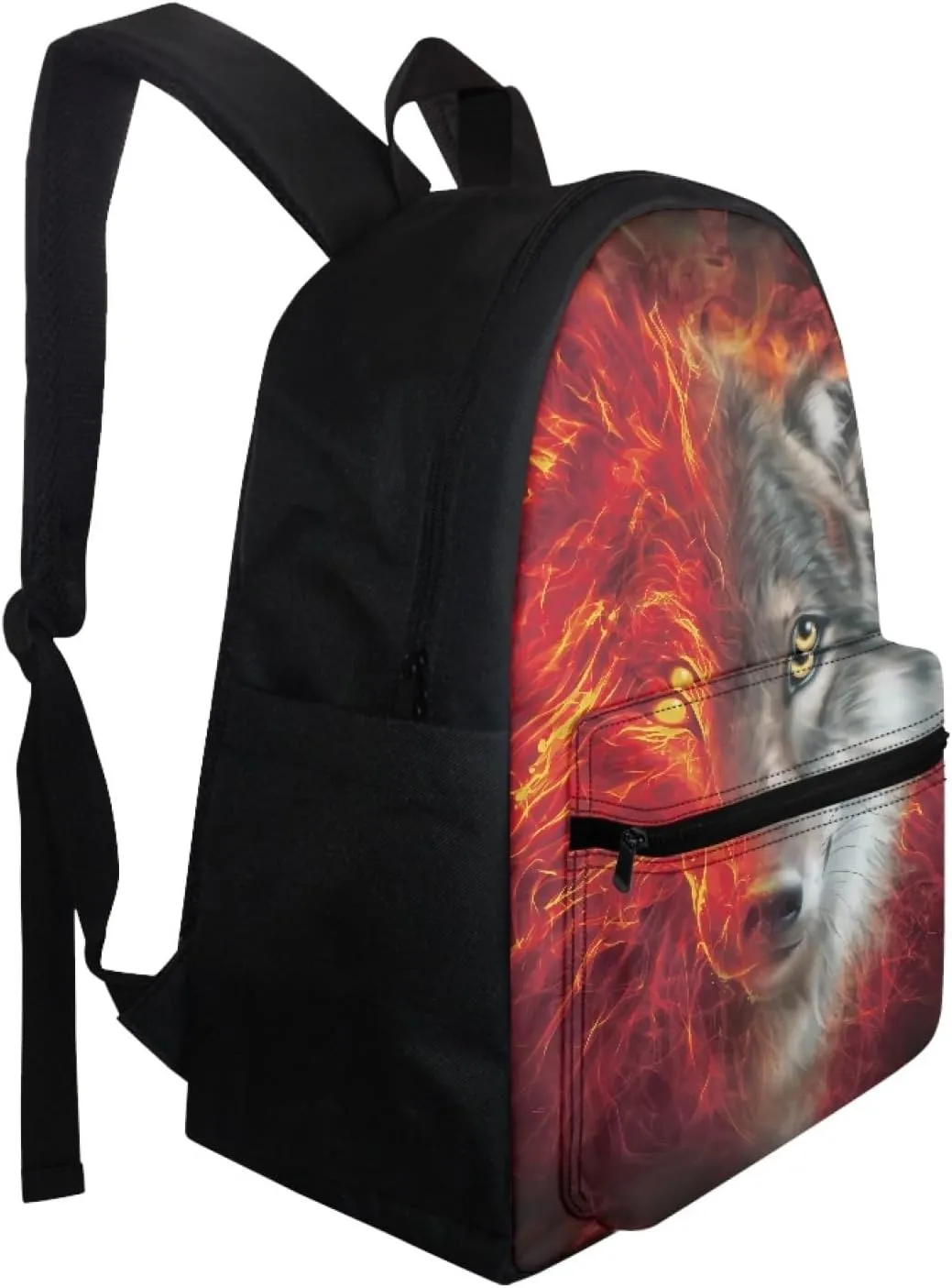 AFPANQZ Teenagers Rucksacks Breathable Large Capacity Rucksacks Cool Wolf Rucksack sfor Kids Boys Middle School