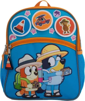 AI ACCESSORY INNOVATIONS Bluey Interactive 12” Mini Backpack For Kids, Bluey & Bingo School Bag for Pre-School & Kindergarten, Blue