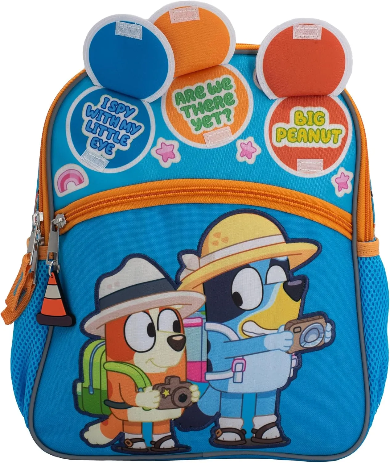 AI ACCESSORY INNOVATIONS Bluey Interactive 12” Mini Backpack For Kids, Bluey & Bingo School Bag for Pre-School & Kindergarten, Blue