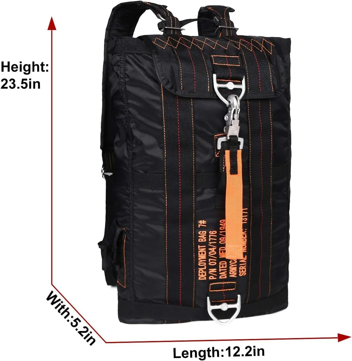 AIR FORCE Parachute Buckles Hook Tactical Deployment Weekender Backpack