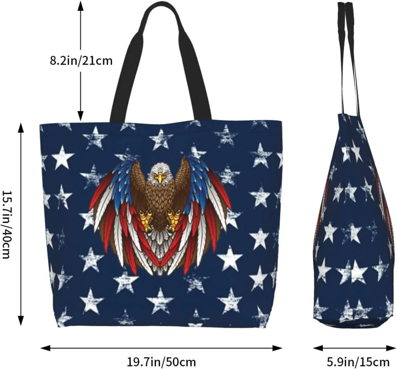 American Grocery Bag American Flag Shopping Bag America Handbag Bags American Tote Bag Flag Bags