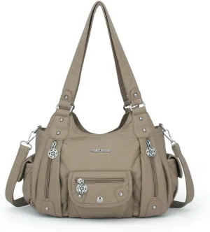 Angel Barcelo Womens Purses and Handbags PU Leather Shoulder Bag Fashion Hobo Bags for Girls