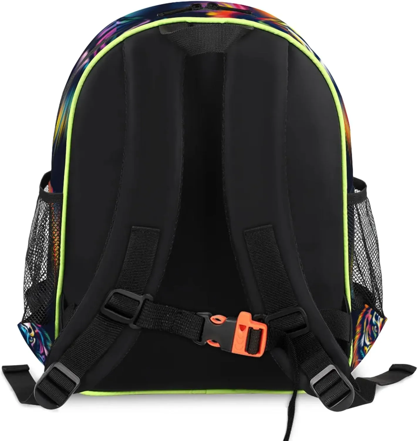 Animal Tiger Custom Backpack with Name Cute Personalized Small Shoulder Bag Waterproof Travel Casual Backpack with Chest Strap 14.2in