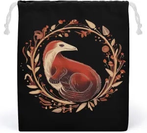 Anteater Print Drawstring Storage Bag Canvas Stuff Sack Christmas Gift Pouch Laundry Bags Reusable Cloth Shoe Bags 20 * 25cm
