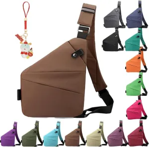 Anti Theft Travel Bag Crossbody, Adjustable Strap Travel Purses Personal Small Item Travel Bag for Women and Men