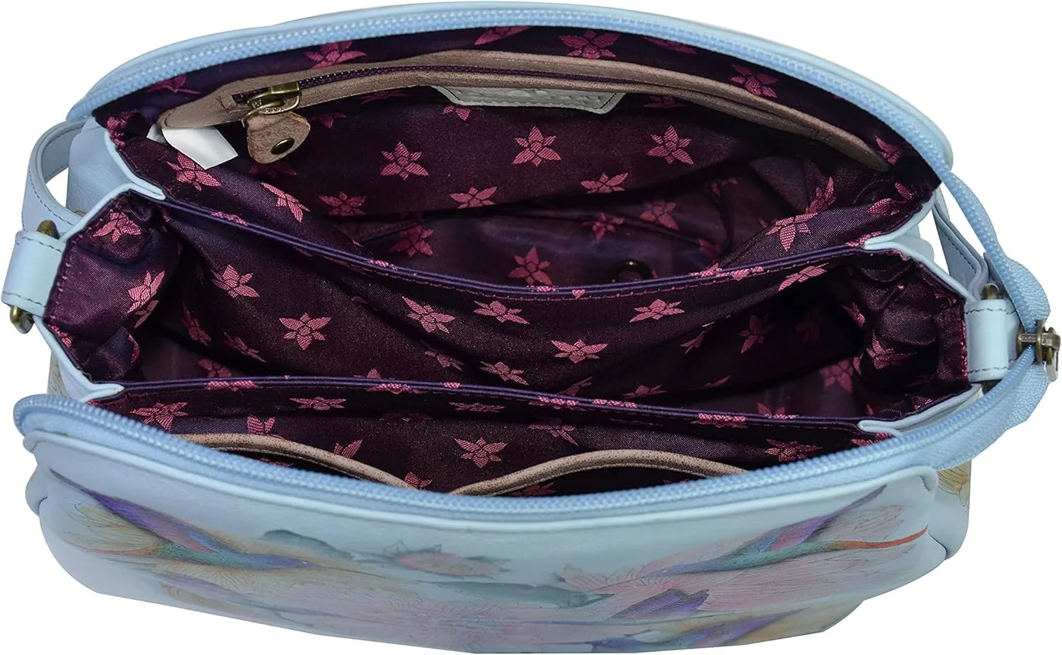 Anuschka Women’s Genuine Leather Convertible Medium Bag - Hand Painted Exterior