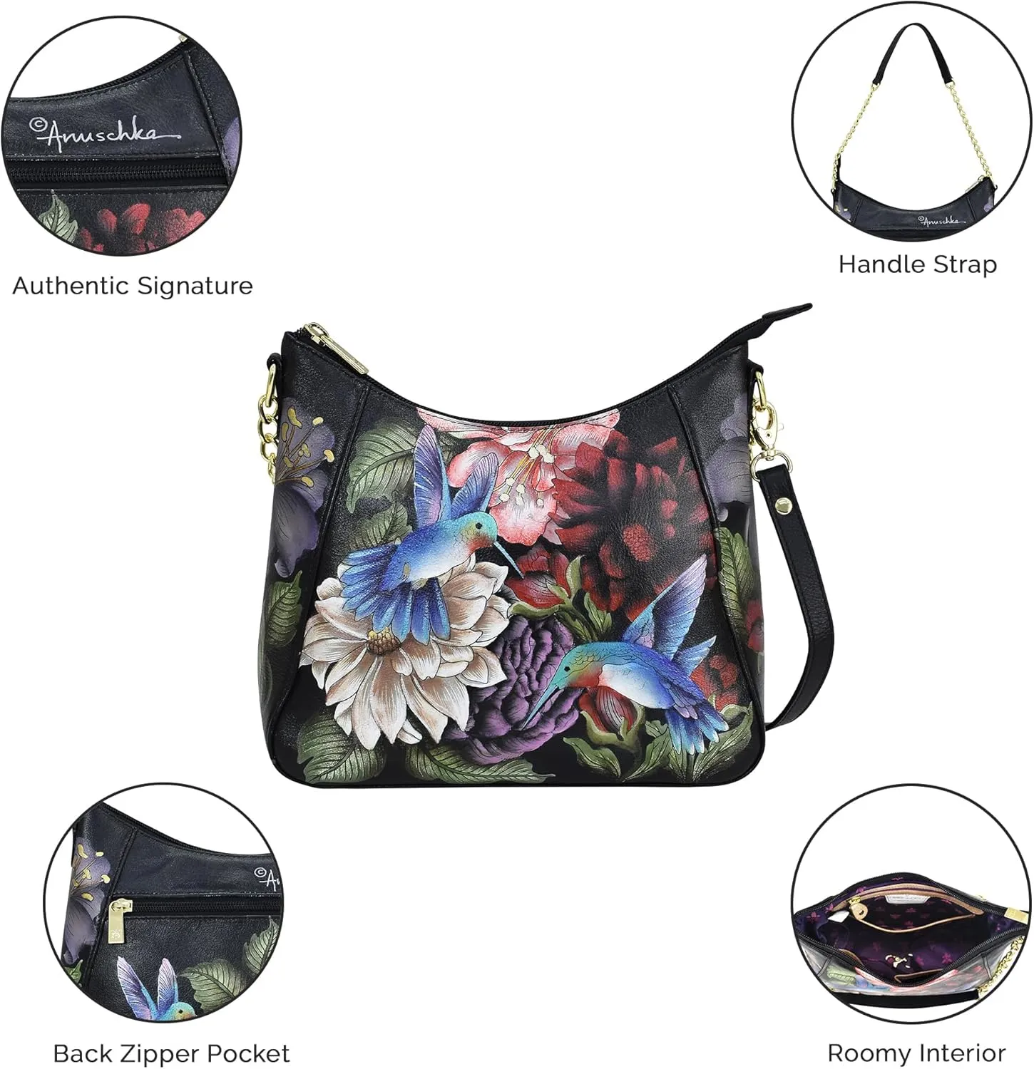 Anuschka Zip-top Shoulder Hobo-709