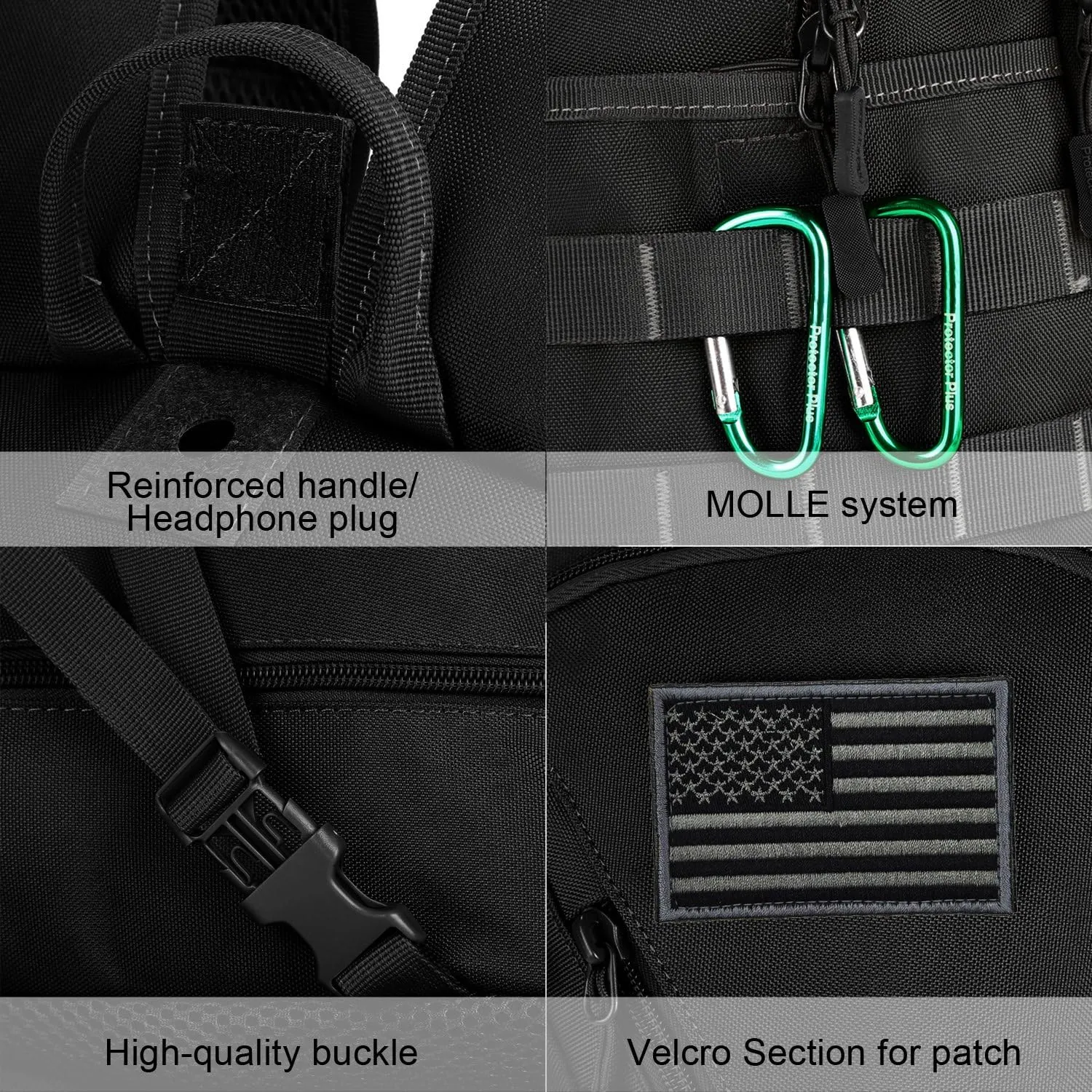 ArcEnCiel 15L Motorcycle Backpack Tactical Bag Rucksacks for Outdoor Camping Trekking Hunting with Patch