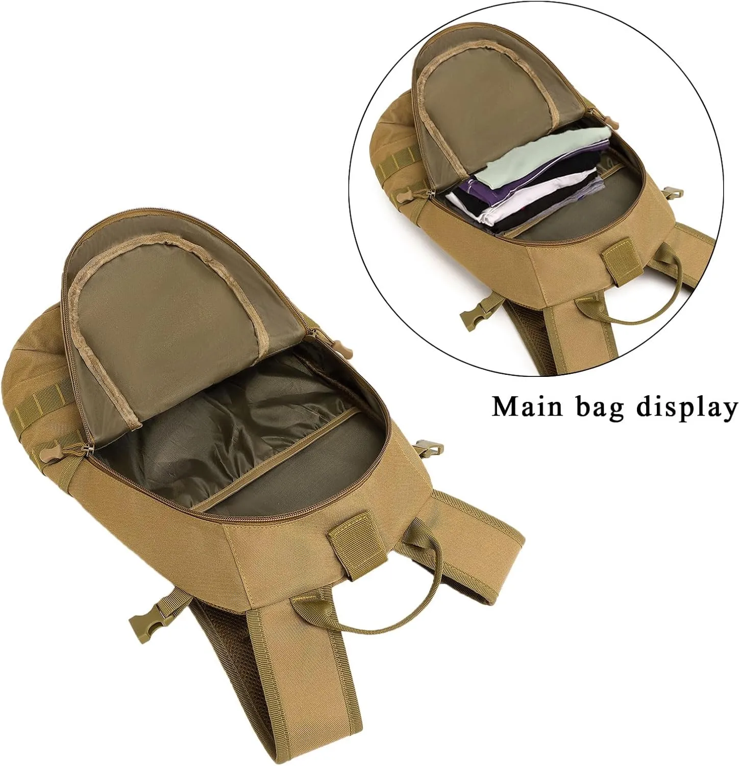 ArcEnCiel 15L Motorcycle Backpack Tactical Bag Rucksacks for Outdoor Camping Trekking Hunting with Patch