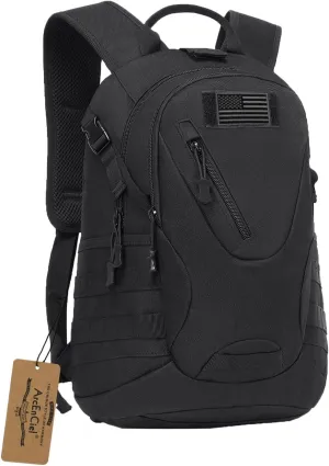 ArcEnCiel 15L Motorcycle Backpack Tactical Bag Rucksacks for Outdoor Camping Trekking Hunting with Patch