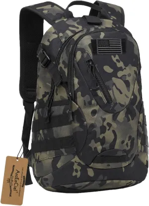 ArcEnCiel 15L Motorcycle Backpack Tactical Bag Rucksacks for Outdoor Camping Trekking Hunting with Patch