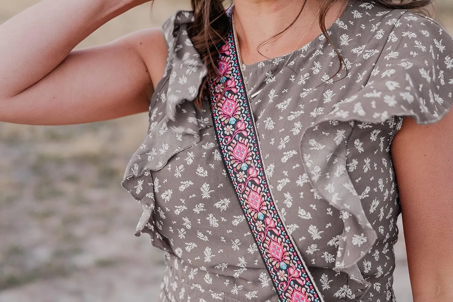 Art Tribute Wide Handbag Strap & Replacement Purse Strap Woven Guitar Strap Adjustable Shoulder & Crossbody Bag Strap