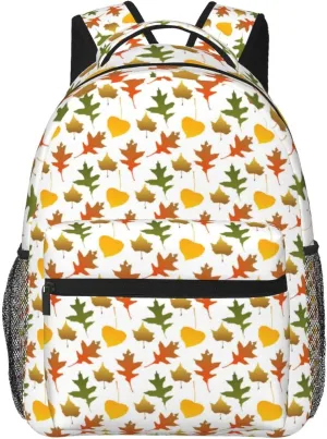 Autumn Maple Leaves Backpack Laptop Backpack Sports Travel Shoulder bag Light casual backpack