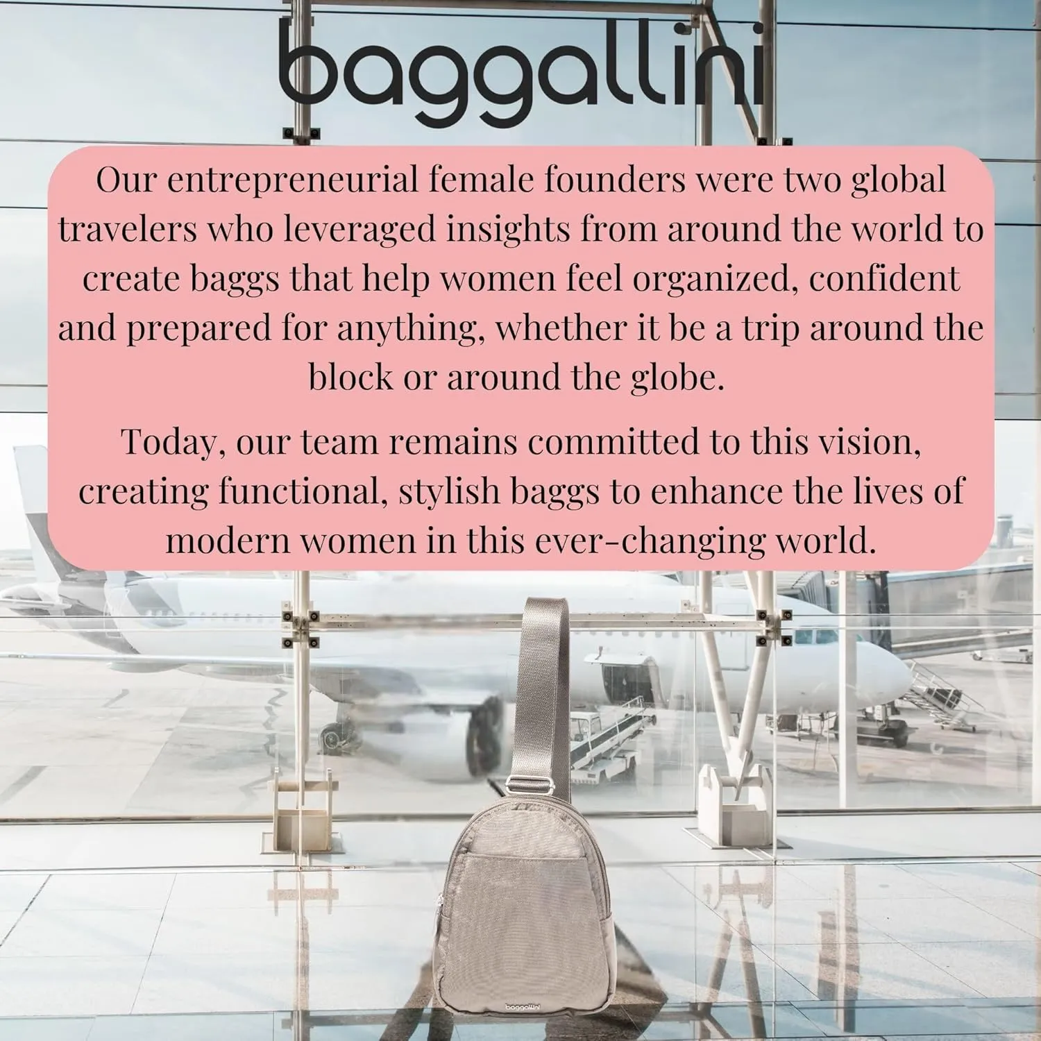 Baggallini Double Zip Mini Sling