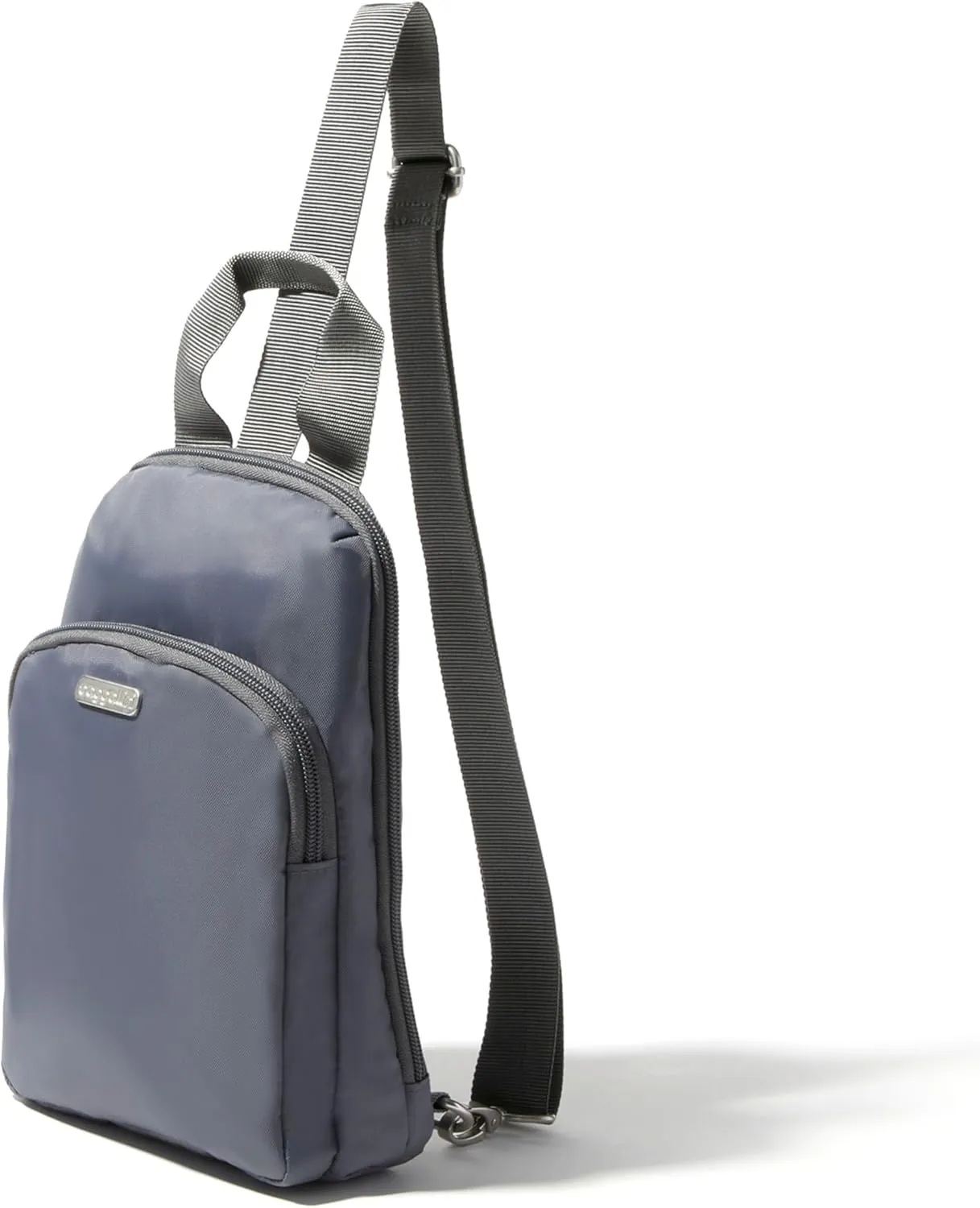 Baggallini Essential Small 12x7 Inch Sling Crossbody Bag with Convertible Adjustable Shoulder Strap