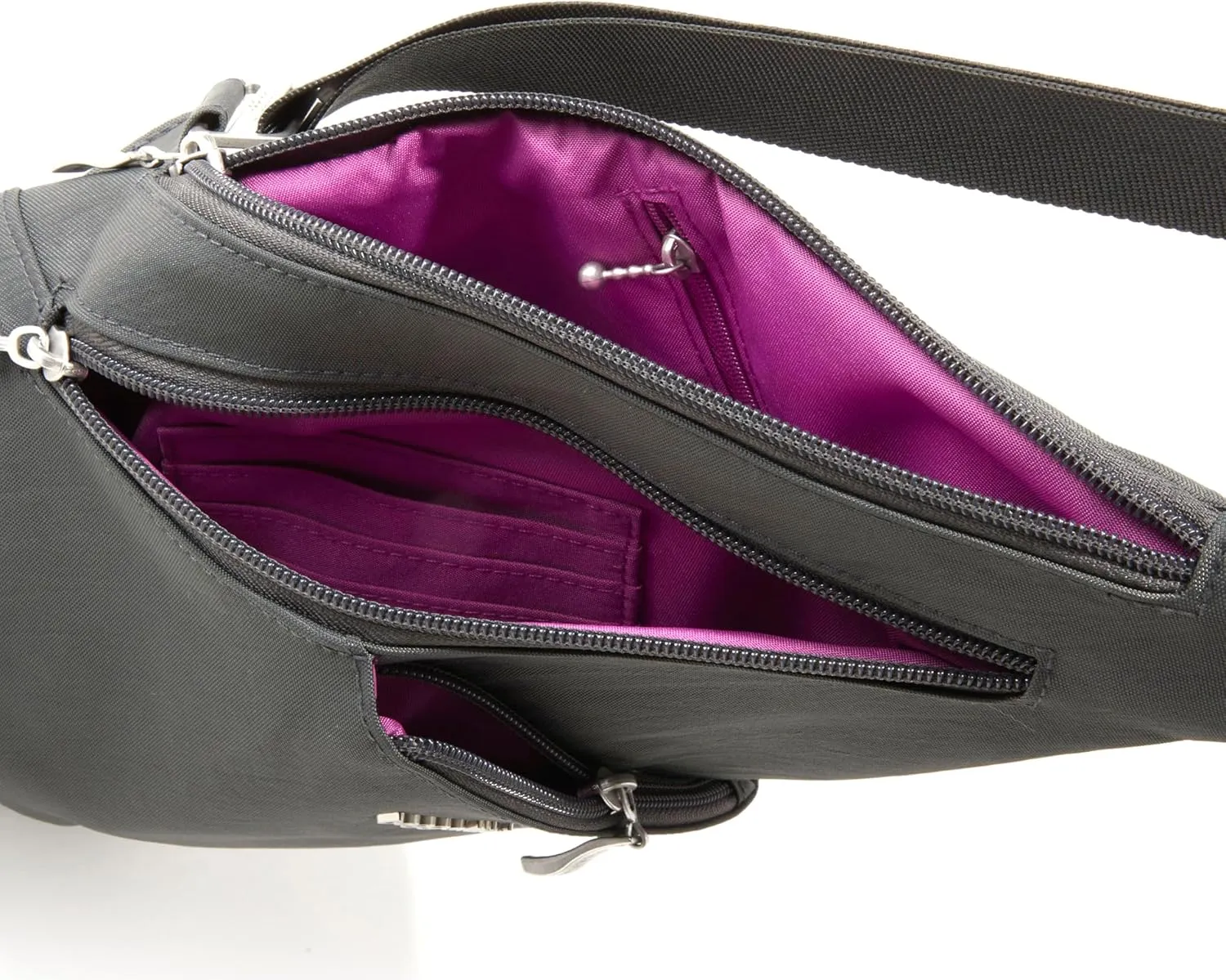 Baggallini Mini Sling - 12x7 Sling Crossbody Bag Backpack with Adjustable Shoulder Strap