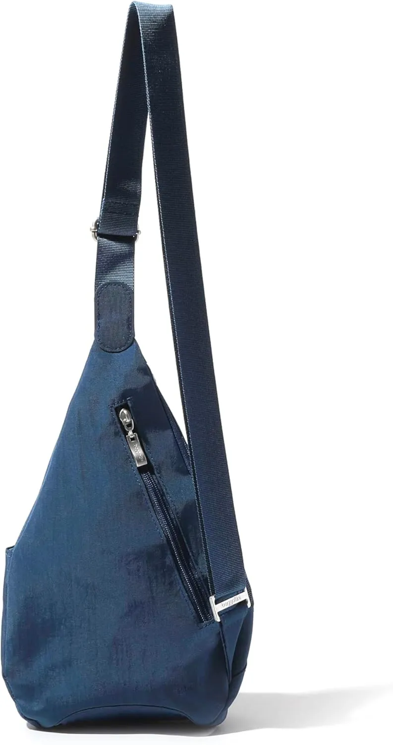 Baggallini Mini Sling - 12x7" Sling Crossbody Bag Backpack with Adjustable Shoulder Strap
