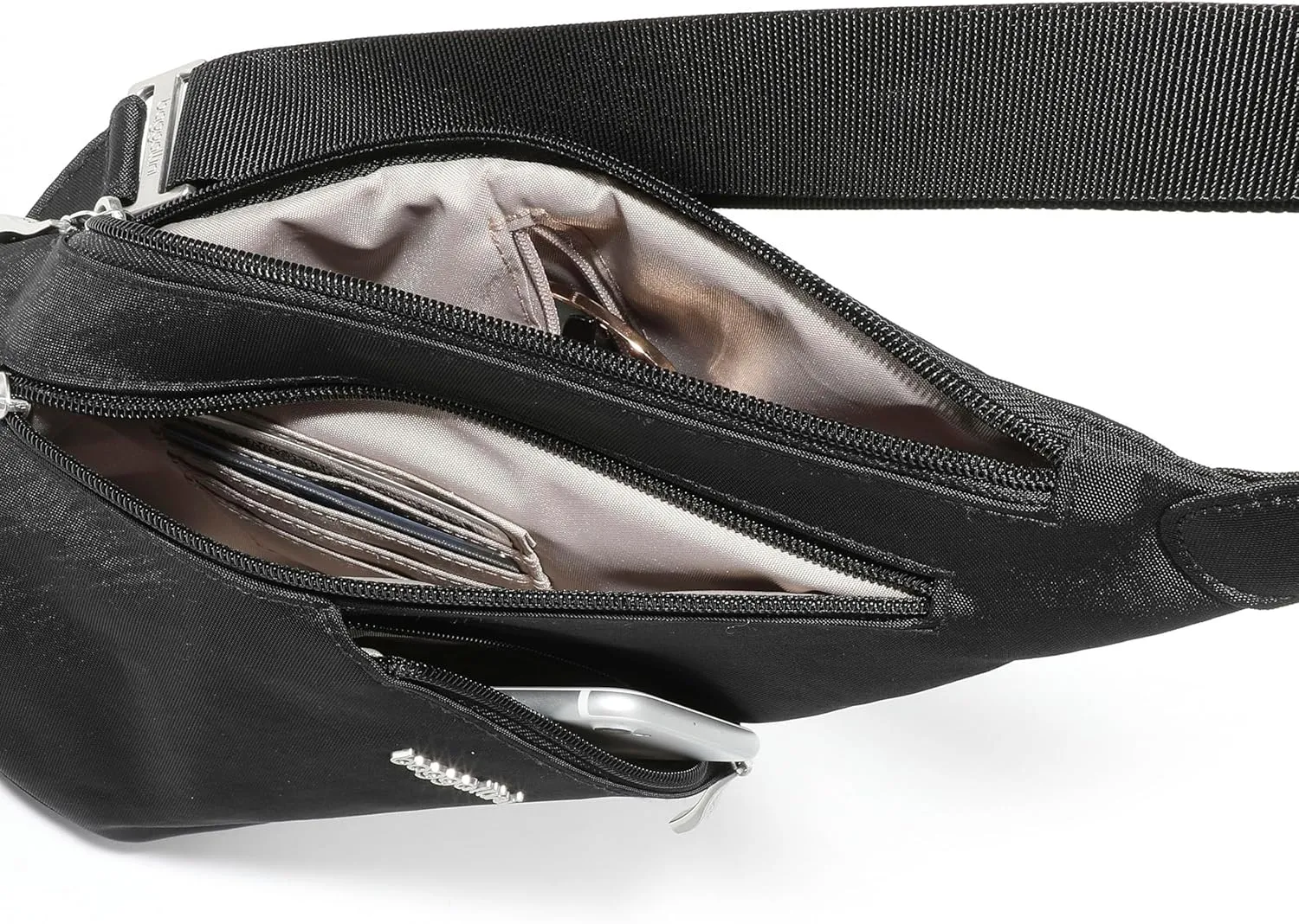 Baggallini Mini Sling - 12x7" Sling Crossbody Bag Backpack with Adjustable Shoulder Strap