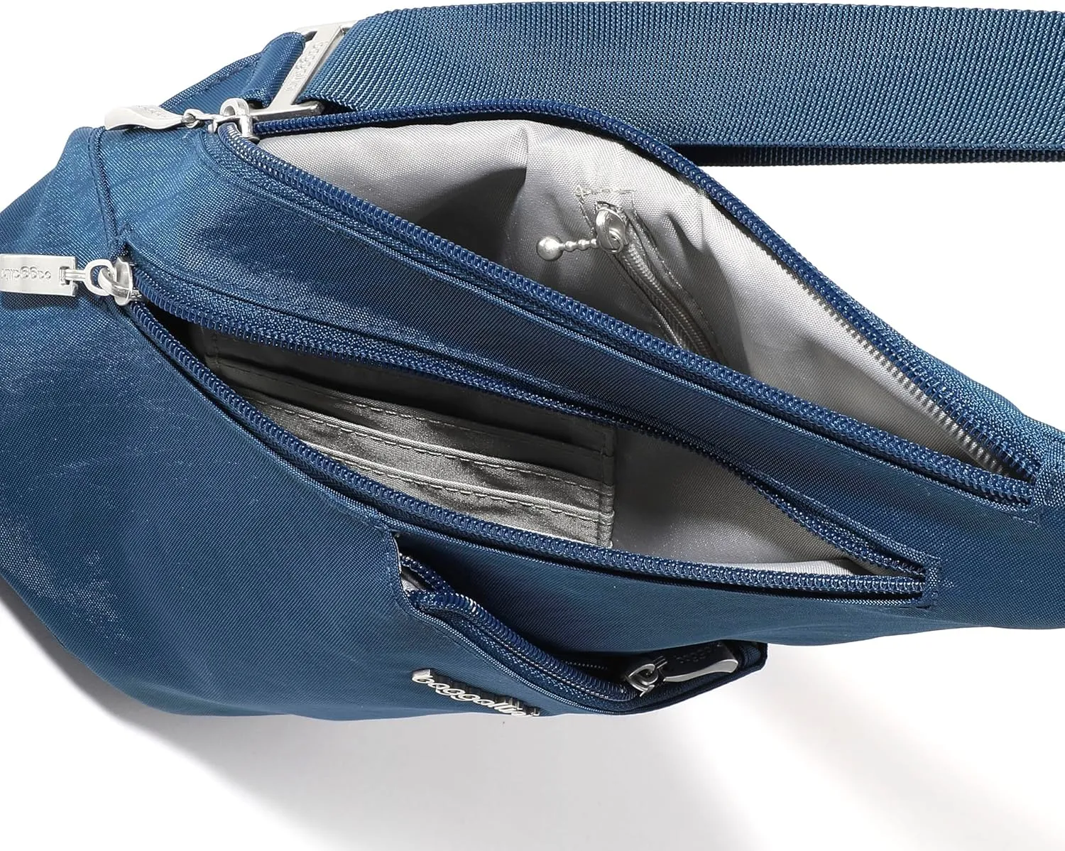 Baggallini Mini Sling - 12x7" Sling Crossbody Bag Backpack with Adjustable Shoulder Strap