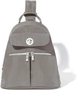 Baggallini Naples Convertible Small Daypack Sling Crossbody, Sterling Shimmer