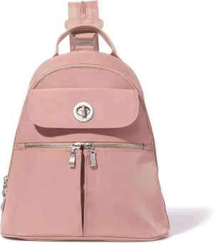 Baggallini Naples Convertible Small Daypack Sling Crossbody, Woodrose