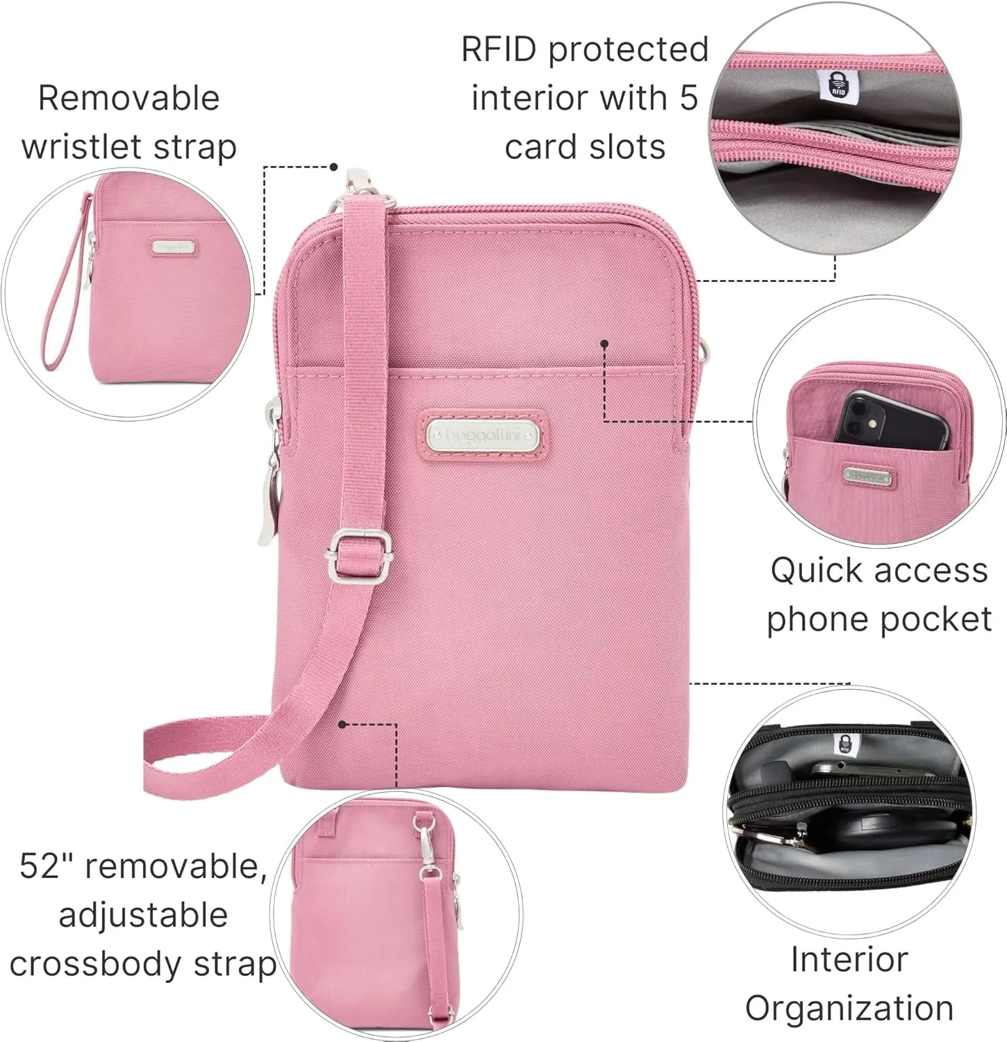 Baggallini Take Two Bryant RFID Crossbody Bag