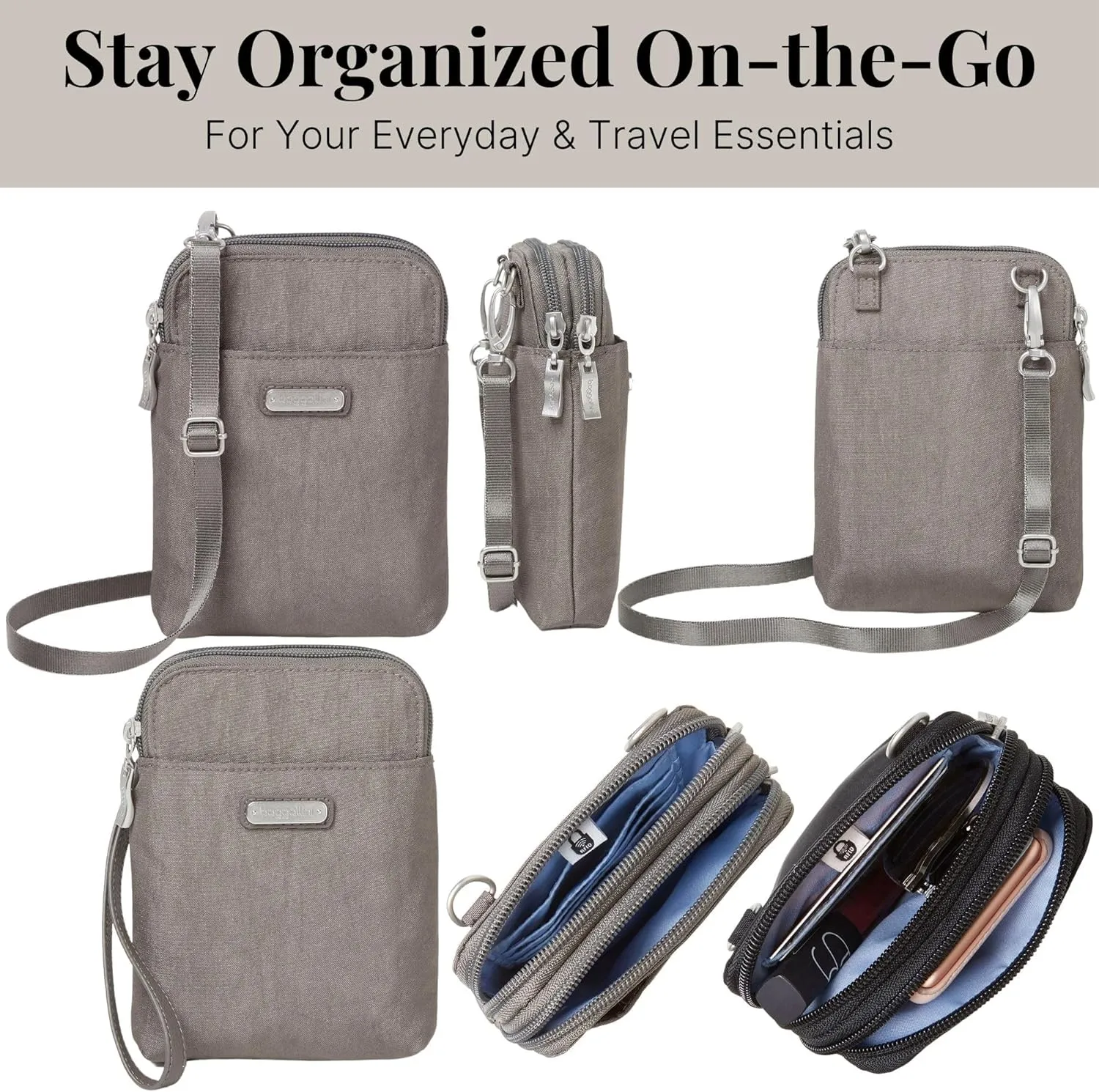 Baggallini Take Two Bryant RFID Crossbody Bag