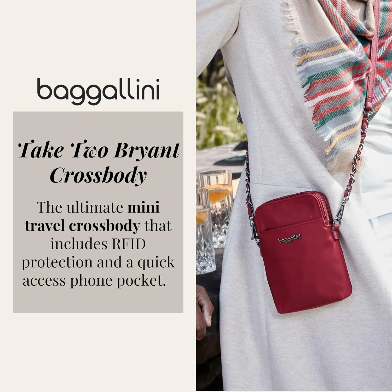 Baggallini Take Two Bryant RFID Crossbody Bag