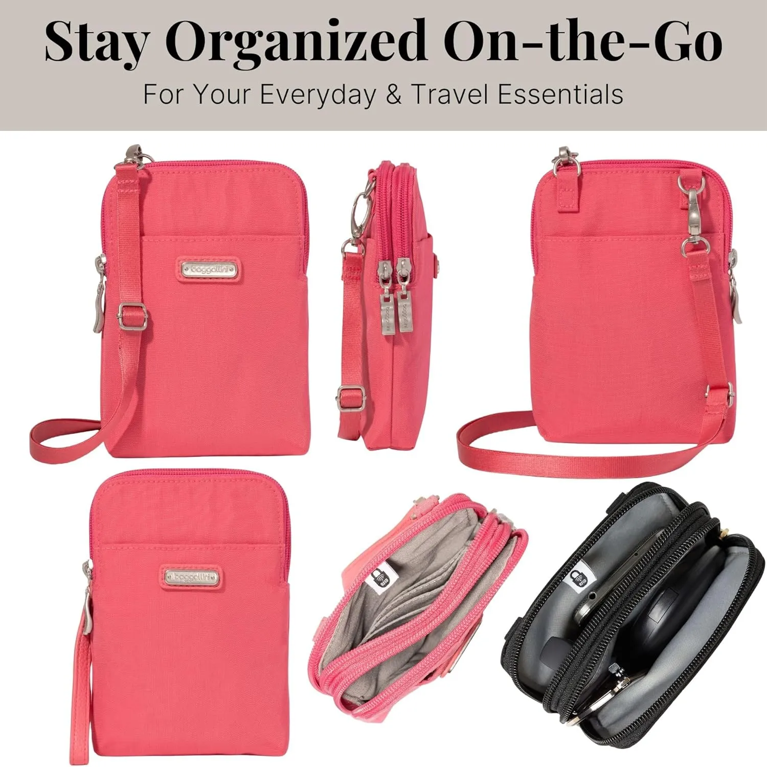 Baggallini Take Two Bryant RFID Crossbody Bag