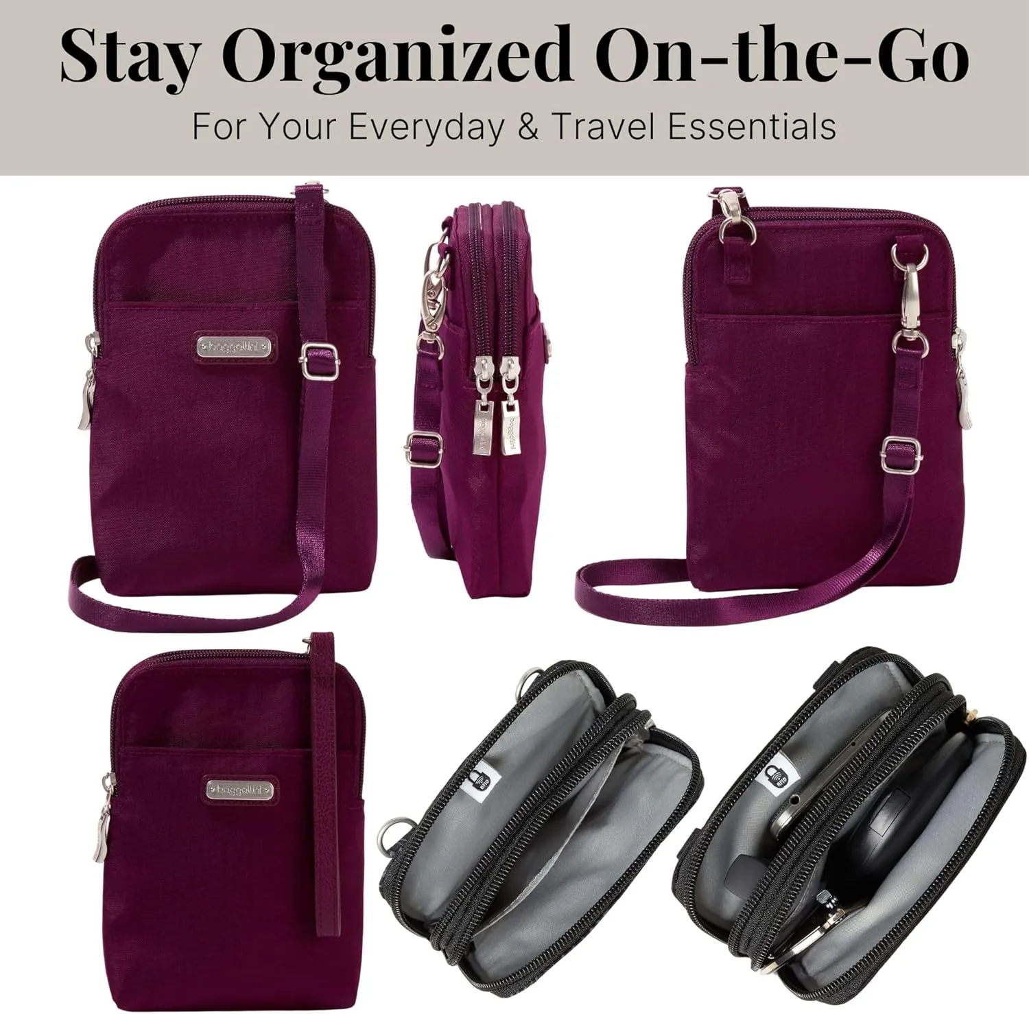 Baggallini Take Two Bryant RFID Crossbody Bag