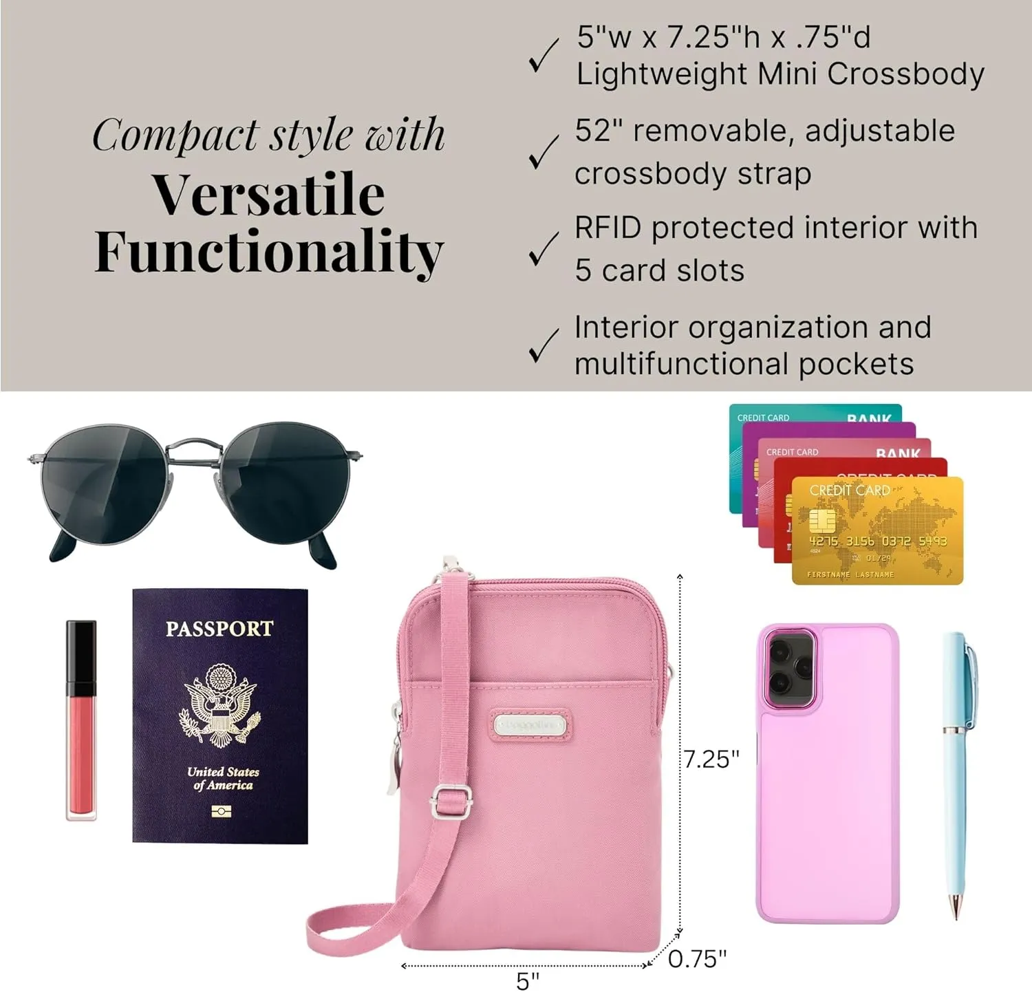 Baggallini Take Two Bryant RFID Crossbody Bag