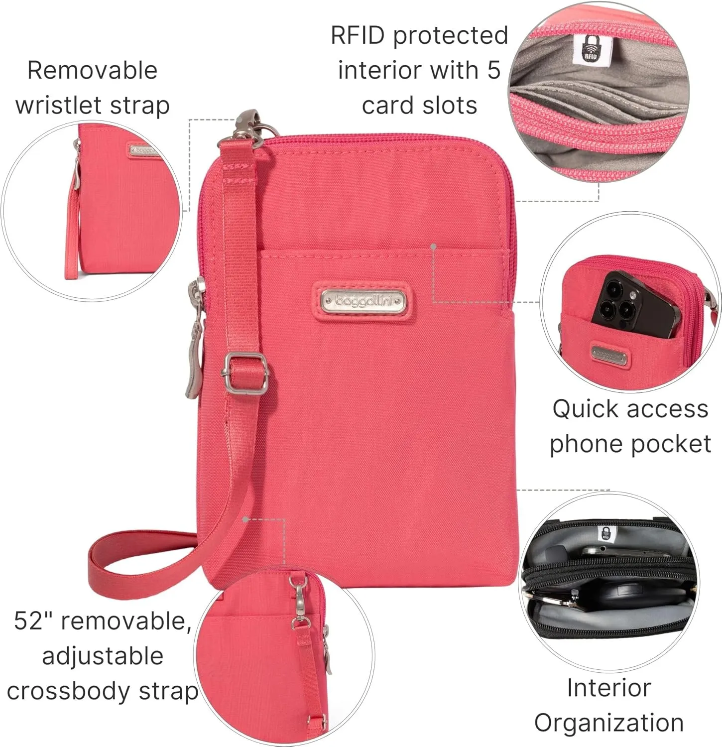 Baggallini Take Two Bryant RFID Crossbody Bag